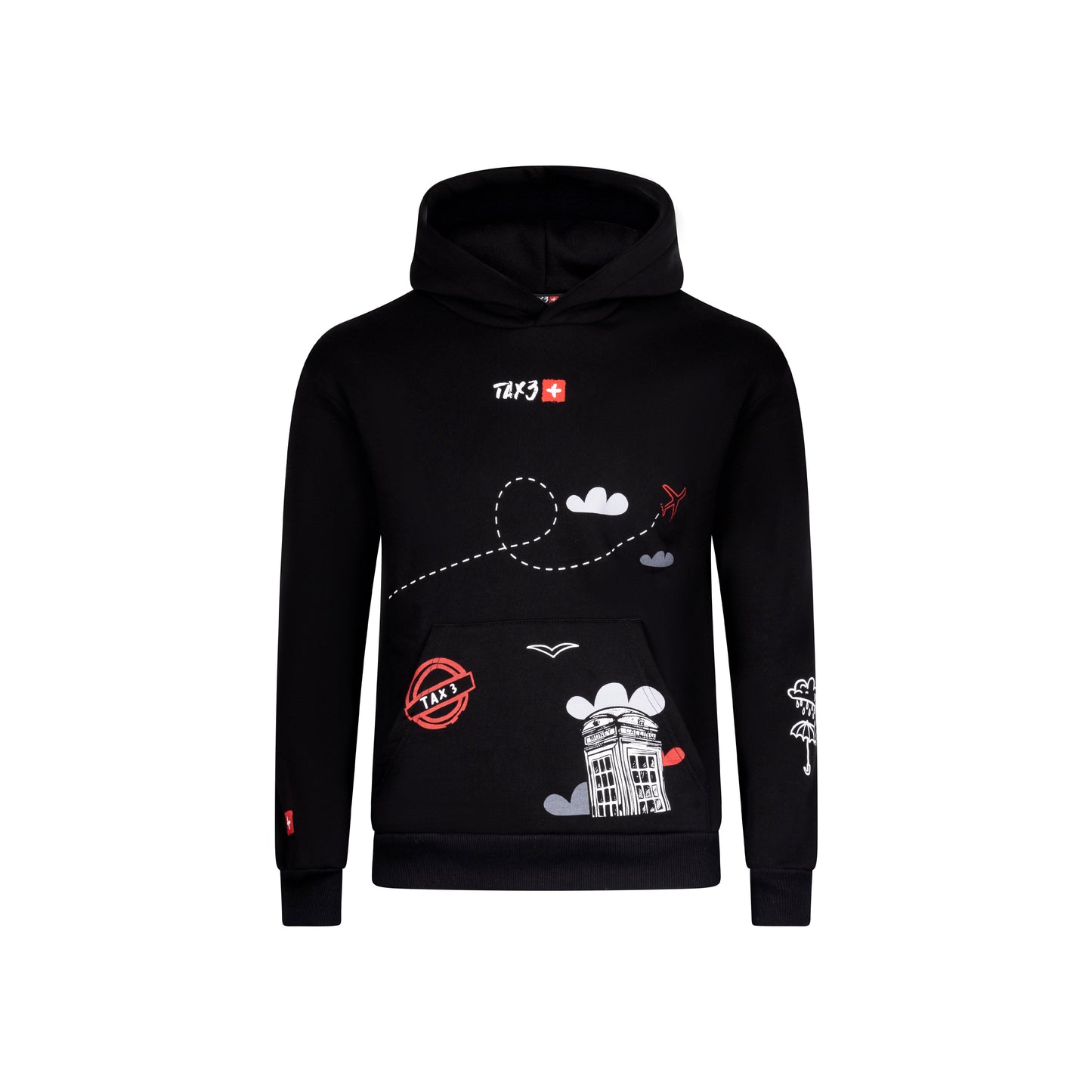 TAX3 L-TOWN HOODIE - BLACK