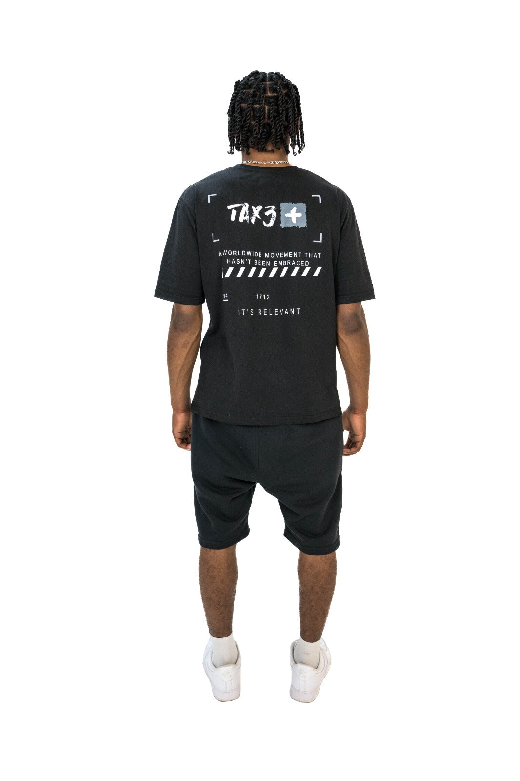 TAX3 X REFLECTIVE TWINSET - BLACK