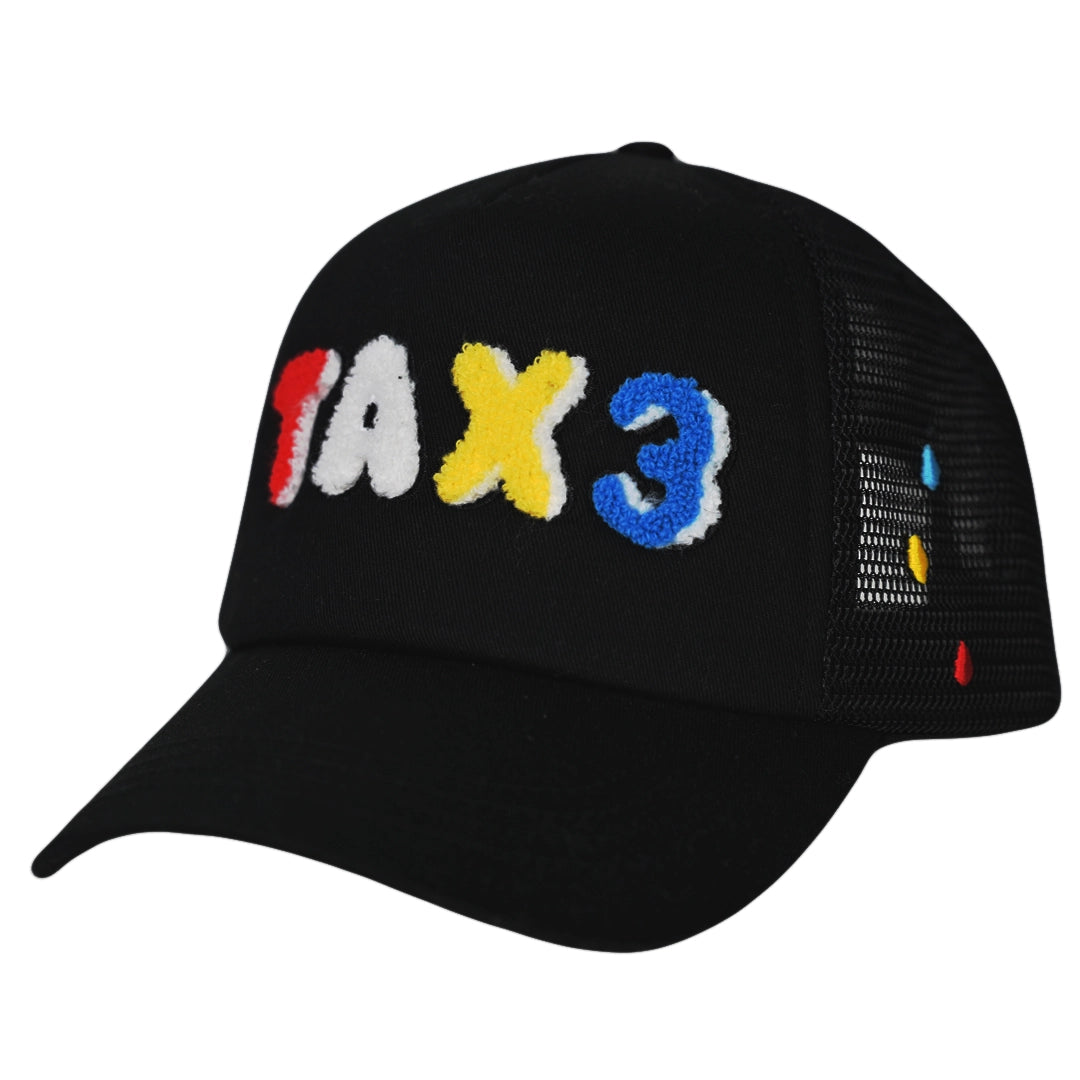 TAX3 DRIP TRUCKER MESH CAP - BLACK