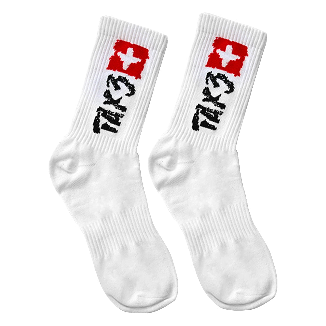Tax3 Socks - White