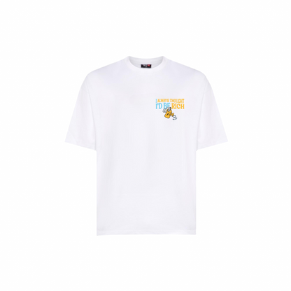 "ALWAYS BE RICH" T-SHIRT - WHITE