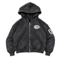 Tax3 Wrld Hoodie - Washed Black