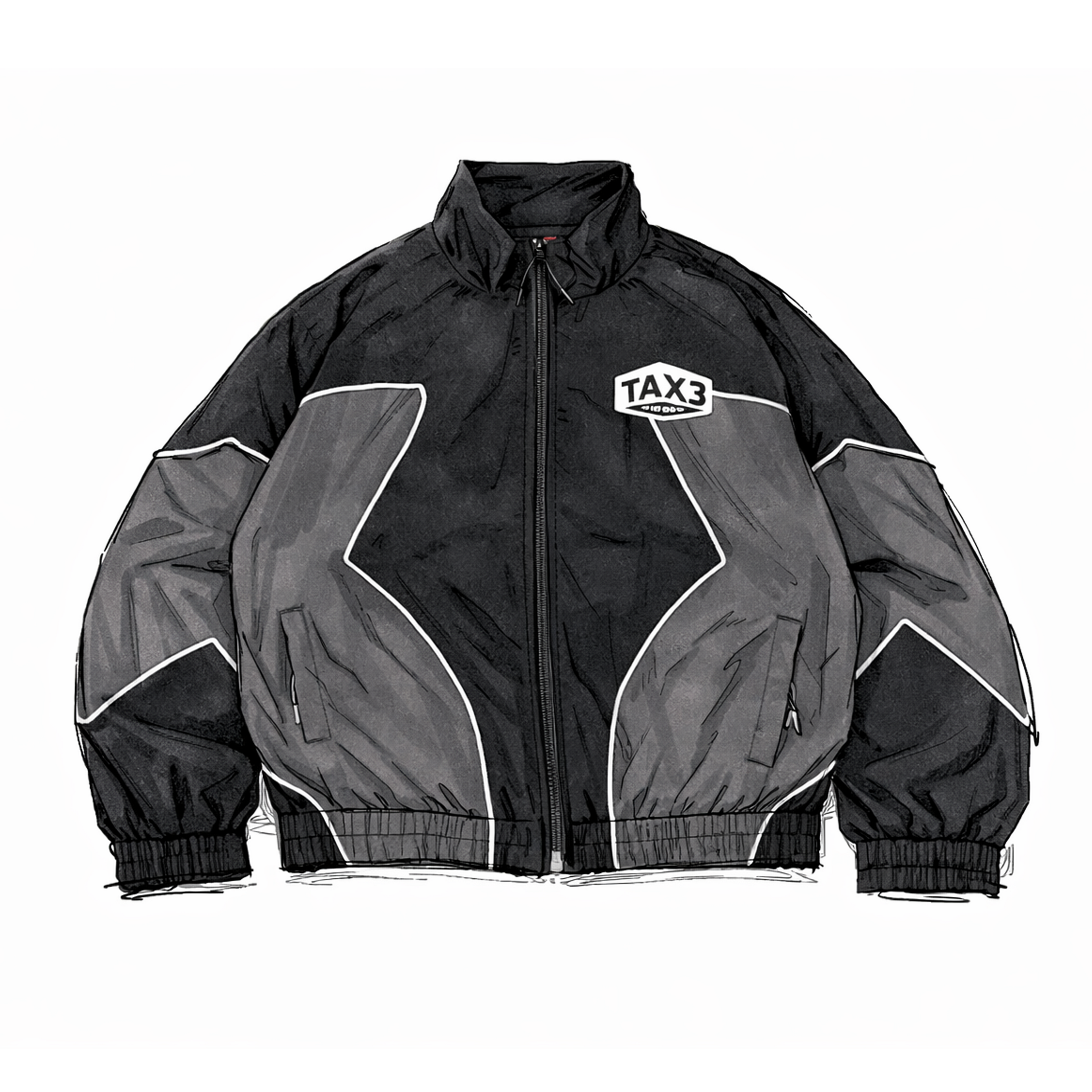 95 Shell Jacket - Black/Grey