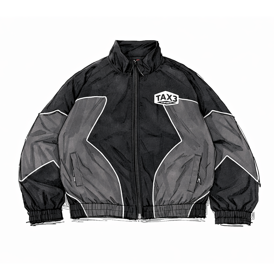 95 Shell Jacket - Black/Grey