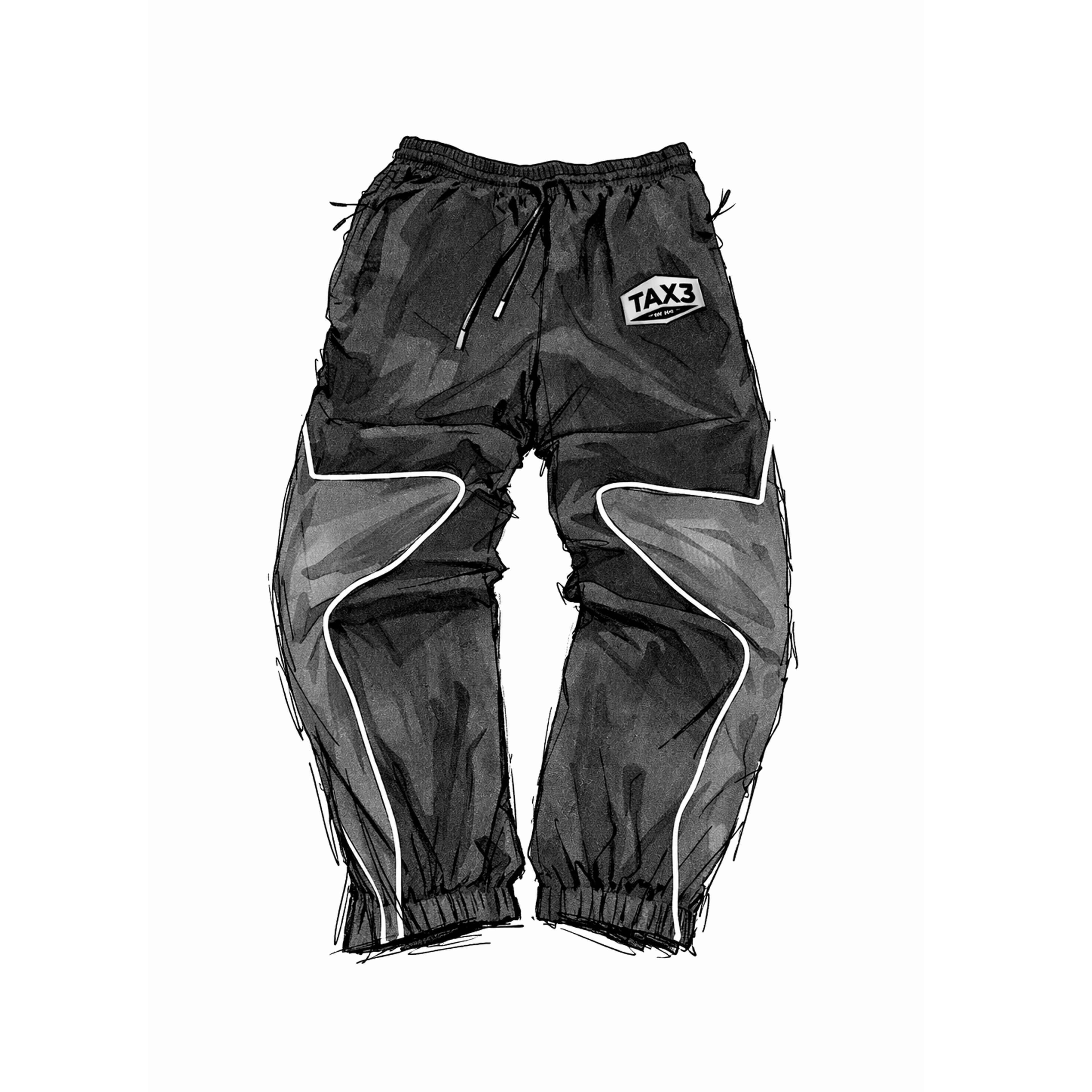 95 Shell Bottoms - Black/Grey