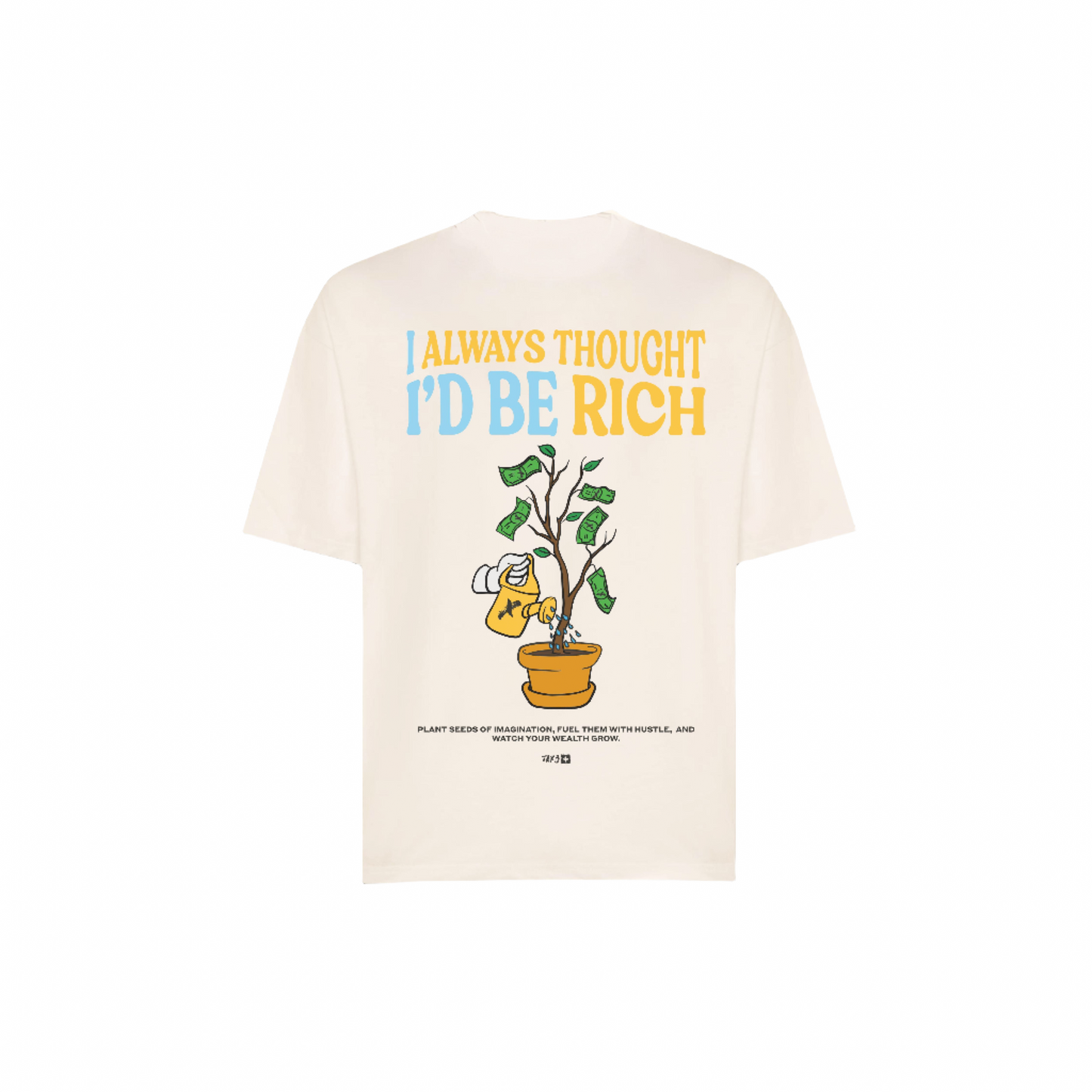 "ALWAYS BE RICH" T-SHIRT - OFF WHITE