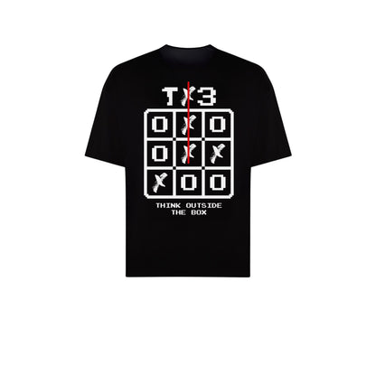 TAX3 "OUTSIDE THE BOX" T-SHIRT - BLACK