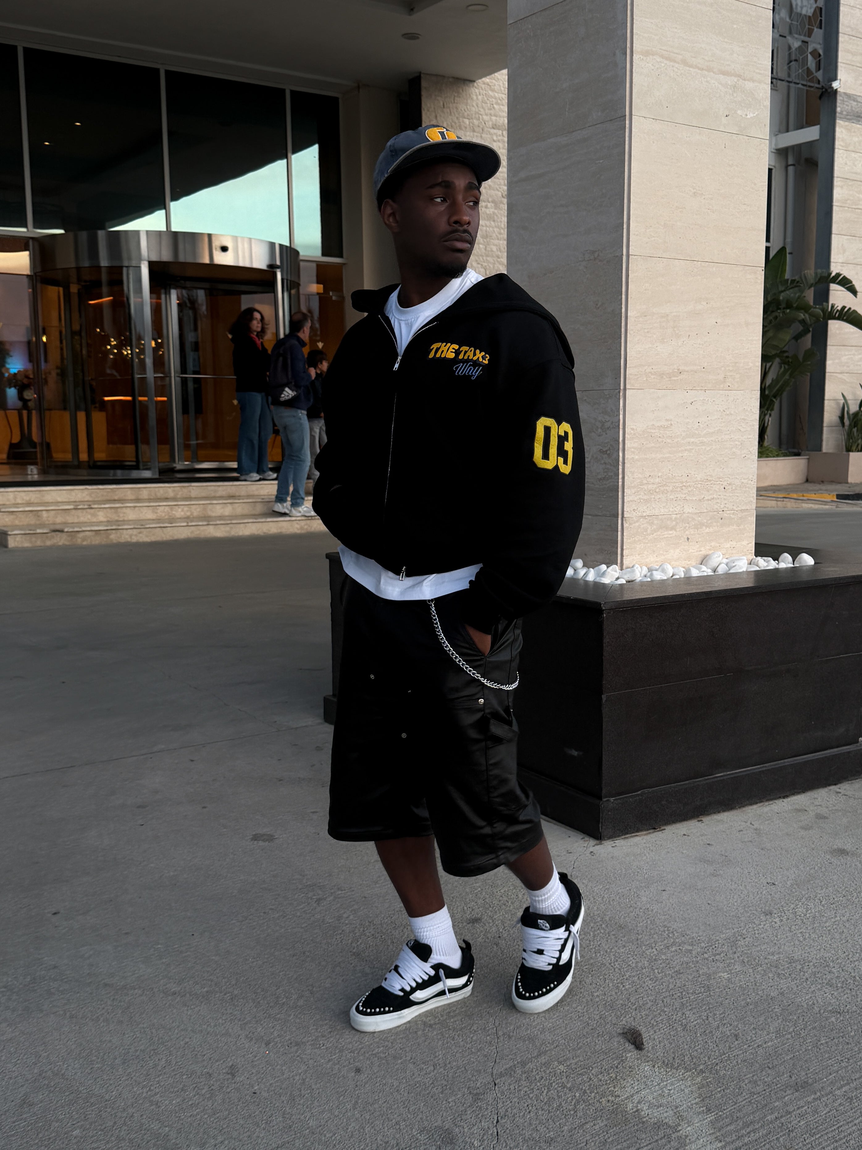 Tax3 Way Hoodie  - Black