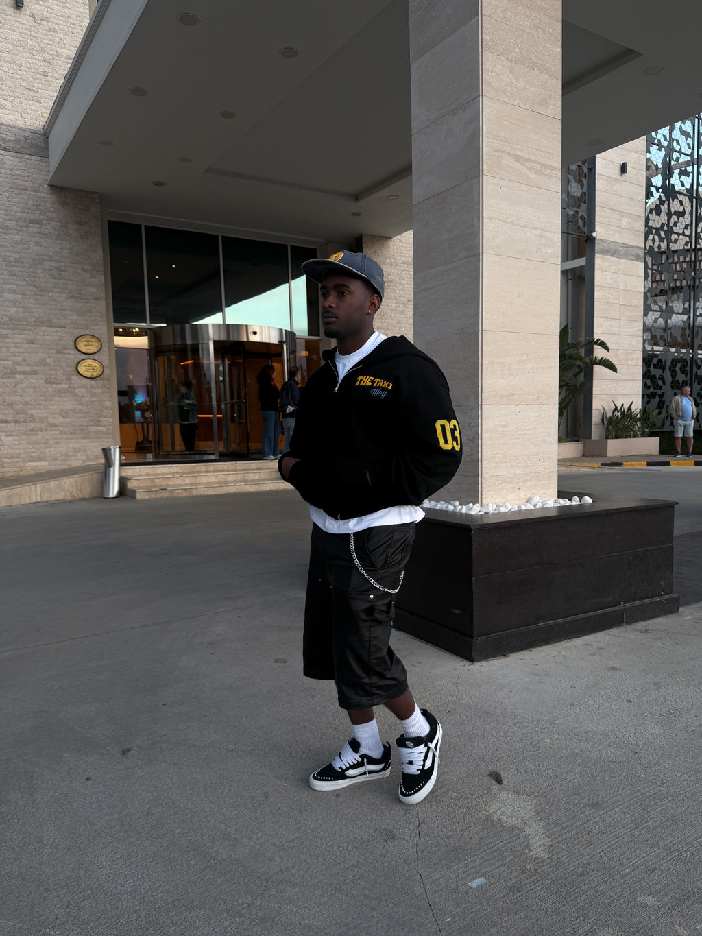 Tax3 Way Hoodie  - Black