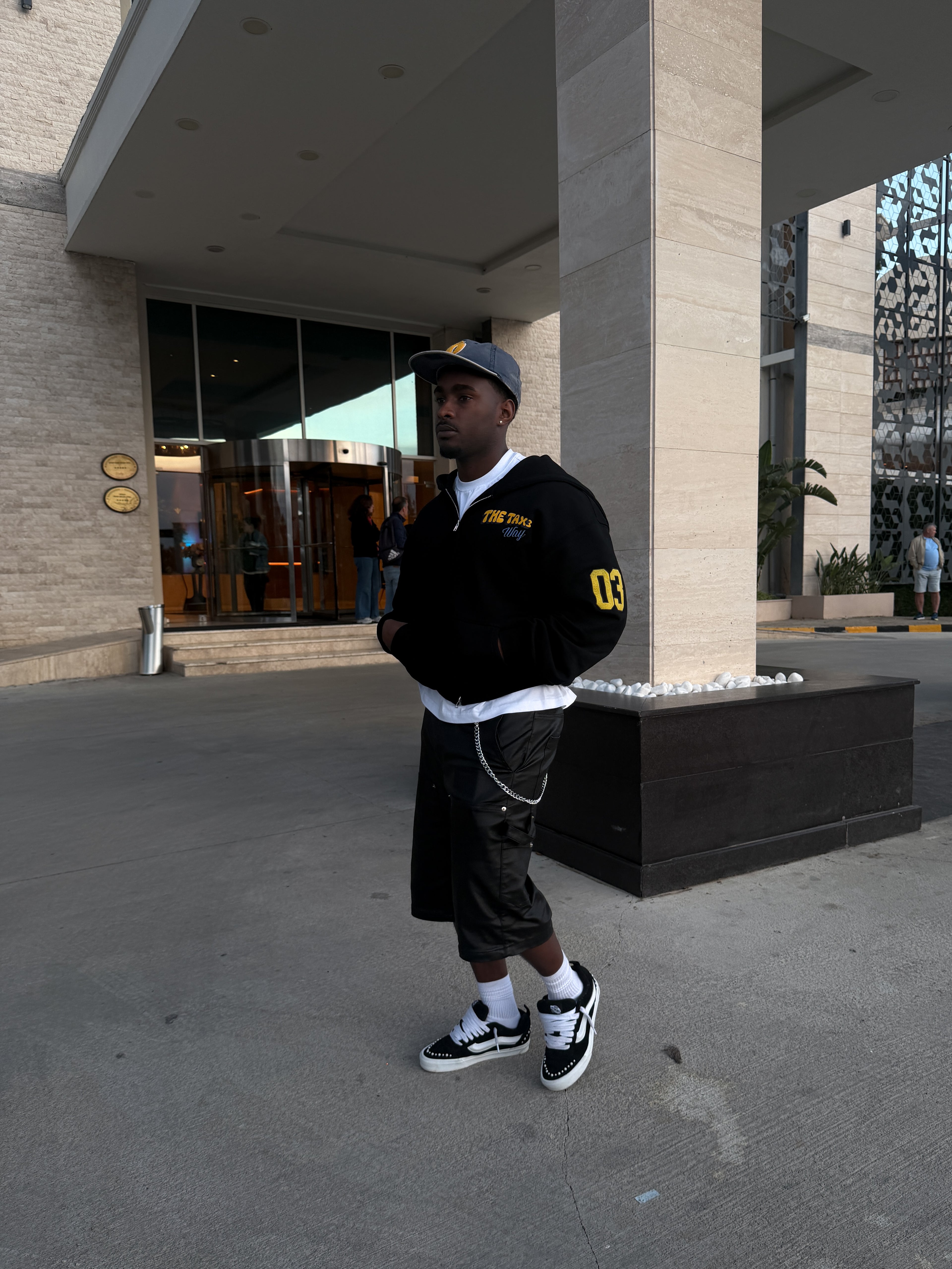 Tax3 Way Hoodie  - Black