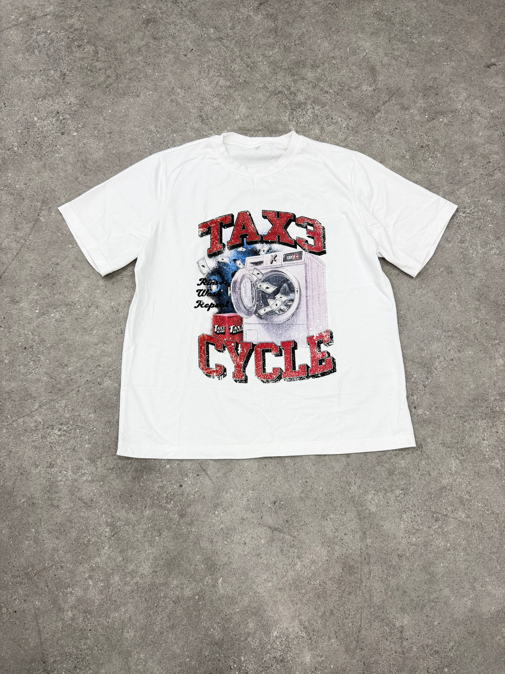 Tax3 Cycle Tee - White/Red
