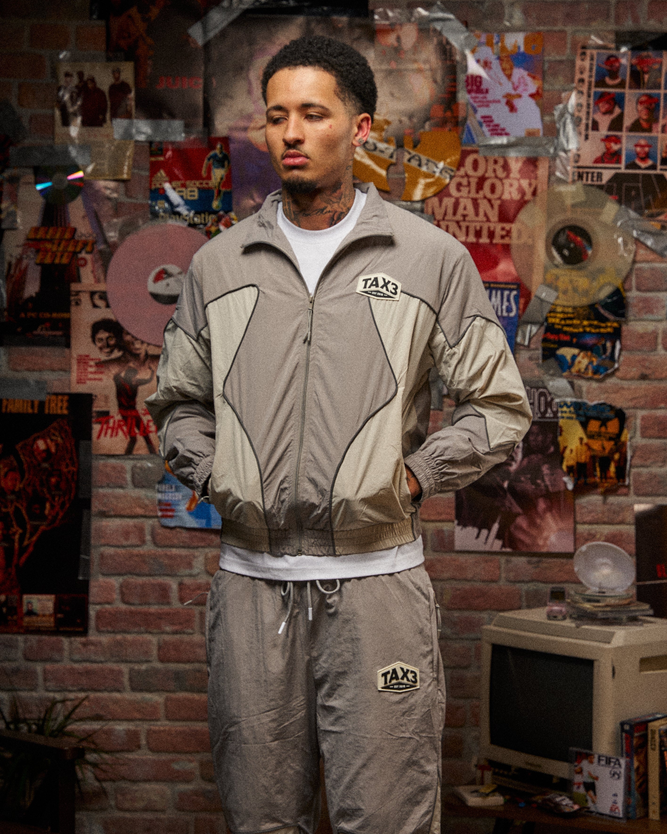 95 Shell Jacket - Grey/Taupe