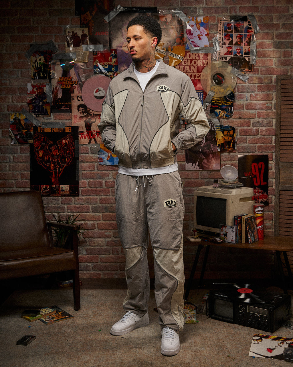 95 Shell Jacket - Grey/Taupe