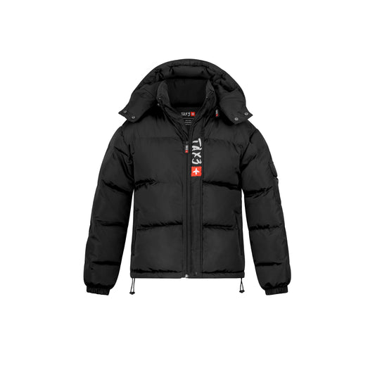 TAX3 PUFFER JACKET - 'THE BLACK ONE'‘