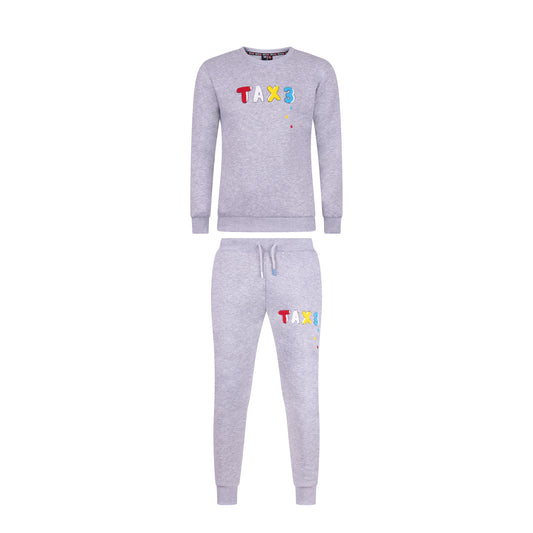 Tax3 Drip Tracksuit - Grey