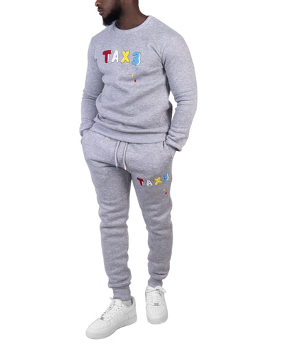 Tax3 Drip Tracksuit - Grey